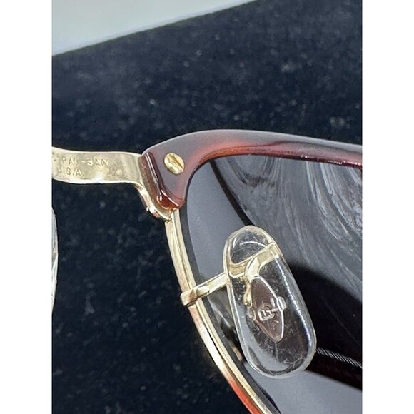 VINTAGE RAY-BAN CLUBMASTER W0366 WYAS TORTOISE BROWN FRAMES (C8-04) - Picture 16 of 16